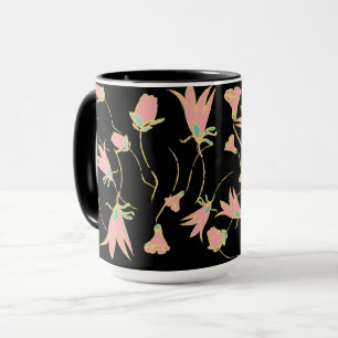 Mug canicule à café fleuri