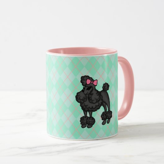 Mug Canicule de caniche française (Devant droit)
