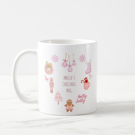 Mug Canicule de Noël unique pour filles (Gauche)