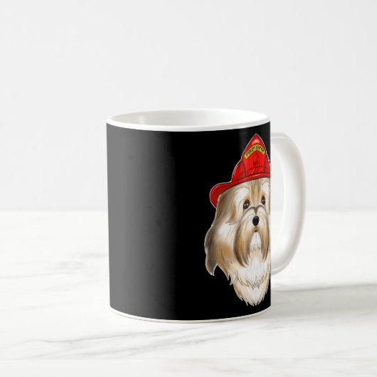 Mug Canine Handler I Fireman Chien I Pompier Havanes (Devant droit)