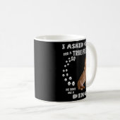 Mug Canis Lupus Dingo Dit Maman Dingo Animal Papa Impr (Devant droit)