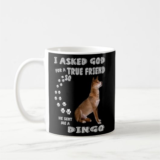 Mug Canis Lupus Dingo Dit Maman Dingo Animal Papa Impr (Gauche)