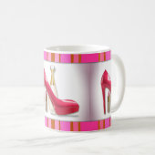 Mug Canne à lèvres à parfum à talon rose (Devant droit)