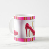 Mug Canne à lèvres à parfum à talon rose (Devant gauche)