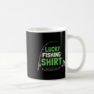 Mug Canne à pêche chanceuse pêcheur drôle pêche cadeau