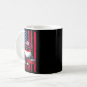 Mug Canne à pêche pour garçons Drapeau américain Canne (Devant gauche)