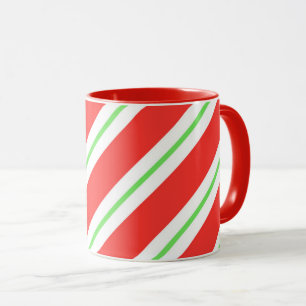Mug Canne de Tasse-Sucrerie de Noël barrée