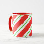 Mug Canne de Tasse-Sucrerie de Noël barrée (Devant gauche)