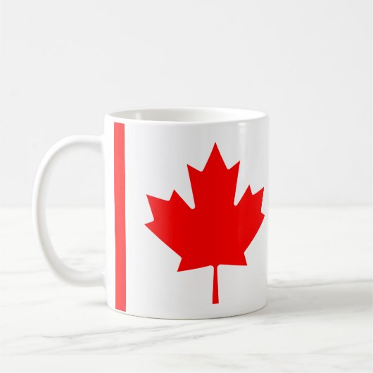 Mug Canne en céramique drapeau du Canada (Gauche)