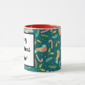 Mug Canneberges en canne houx rameaux oiseaux (Centre)