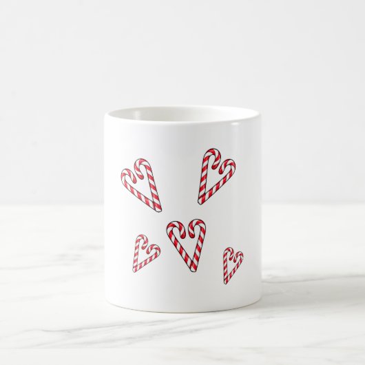 Mug canneberges rouges et blanches coeurs (Centre)