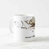 Mug cannelure d'or, professeur de musique #1 (Devant gauche)