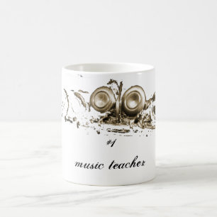 Mug cannelure d'or, professeur de musique #1