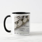 Mug Cannelure sur la musique de feuille (Gauche)