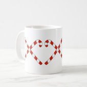 Mug Cannes de bonbon croisées (Devant gauche)