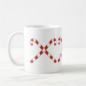 Mug Cannes de bonbon croisées (Gauche)