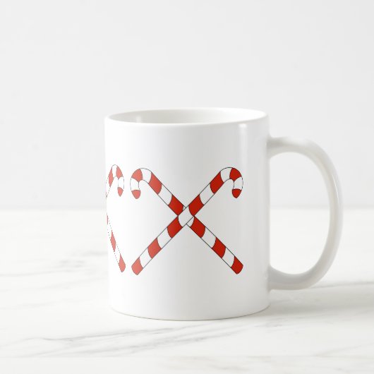 Mug Cannes de bonbon croisées (Droite)