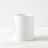 Mug Cannes de golf élégantes monogramme (Centre)