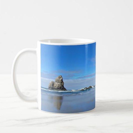 Mug Cannon Beach Oregon Haystack Rock  (Gauche)