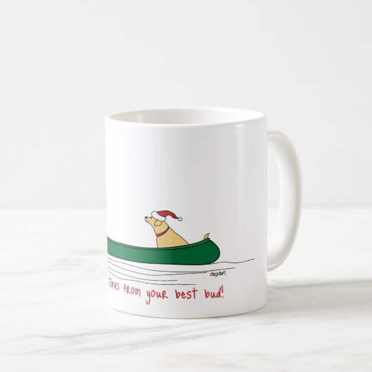 Mug Canoë Christmas Pup (Devant droit)