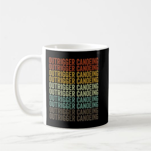 Mug Canoë de Outrigger Rétro (Gauche)