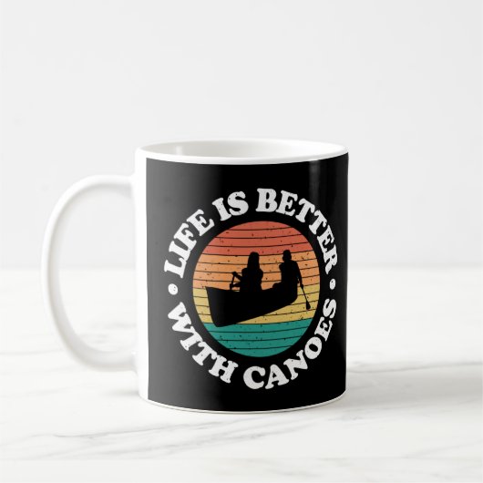 Mug Canoë vintage Avec Canoë (Gauche)