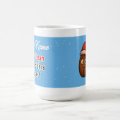 Mug Canon à café bleu Noël (Centre)