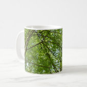 Mug Canopée du printemps Feuille Green Nature Scene (Devant gauche)