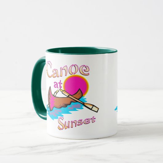 Mug Canot de camping (Devant gauche)