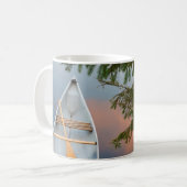 Mug Canot sur le lac au coucher du soleil, Canada (Devant gauche)