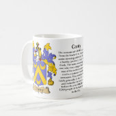 Mug Canty, l'origine, la signification et la crête (Devant gauche)