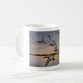 Mug Canvasbacks de coucher du soleil (Devant gauche)