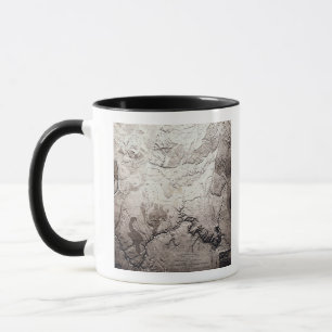 Mug Canyon grand du Colorado et de carte
