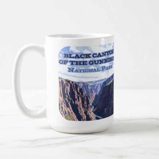 Mug Canyon noir du parc national Gunnison CO (Gauche)