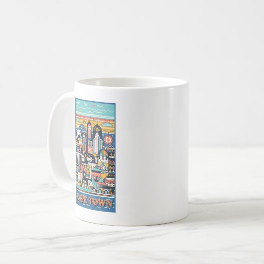 Mug Cap Afrique du Sud Art déco (Devant gauche)