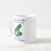 Mug Cap-Breton - Touchez le café de ma frégine, Puck y (Devant gauche)