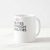 Mug Capacités par rapport aux incapacités (Devant droit)
