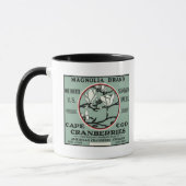 Mug Cape Cod Magnolia Brand Cranberry Étiquette (Gauche)