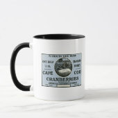 Mug Cape Cod Plymouth Rock Marque Cranberry Étiquette (Gauche)