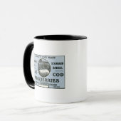 Mug Cape Cod Plymouth Rock Marque Cranberry Étiquette (Devant gauche)
