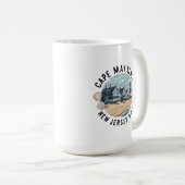Mug Cape May Beach Retro Vignette (Devant droit)