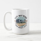 Mug Cape May Beach Retro Vignette (Gauche)