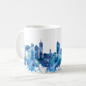 Mug Cape Town Afrique du Sud Skyline Blue (Devant gauche)