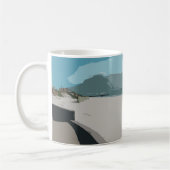 Mug Cape Town Table Mountain Ocean Sketch (Gauche)