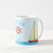 Mug Capitaine Dad Sailboats (Devant droit)