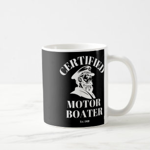 Mug Capitaine de bateau à moteur certifié plaisant mar