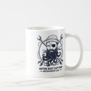 Mug Capitaine de bateau à moteur hommes femmes Pontoon