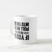 Mug Capitaine De Bateau À Moteur Si Vous Pouvez Lire C (Devant gauche)