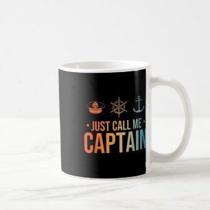 Mug Capitaine de bateau cool Art pour hommes femmes Vo