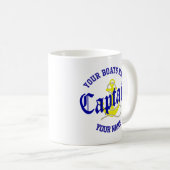 Mug Capitaine de bateau et ancre (Devant droit)
